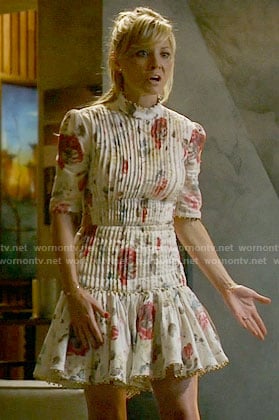 Rhonda's floral pintuck dress on Empire