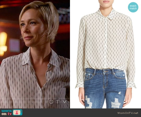 The Kooples 'Fantasy' Silk Shirt worn by Bonnie Winterbottom (Liza Weil) on How to Get Away with Murder