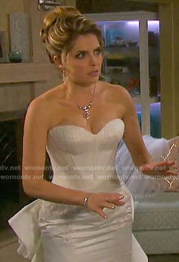 Theresa's wedding dress on Days of our Lives