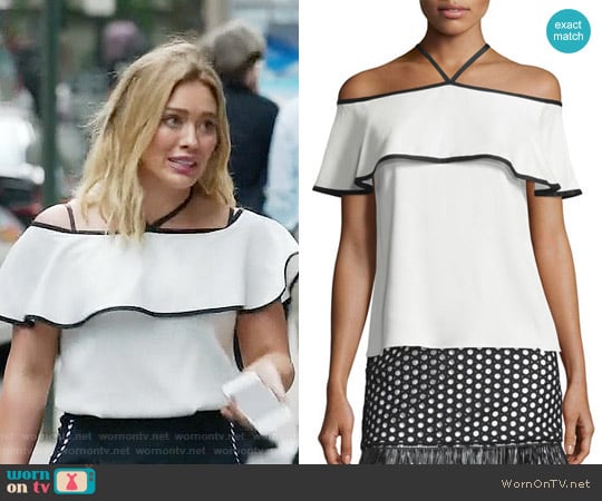 Alexis Isa Top worn by Kelsey Peters (Hilary Duff) on Younger