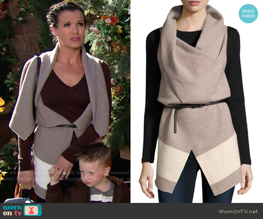 Joie Ligere Wool Vest worn by Chelsea Lawson (Melissa Claire Egan) on The Young and the Restless