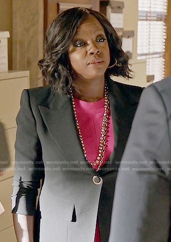 Annalise's black blazer on How to Get Away with Murder