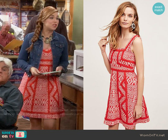 Anthropologie Emma Dress worn by Kristin Baxter (Amanda Fuller) on Last Man Standing