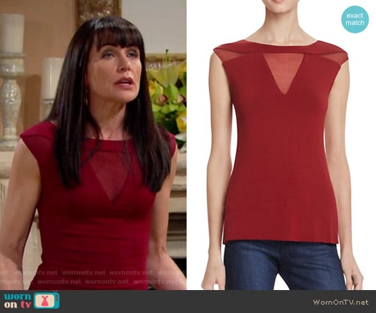 Bailey 44 Courtney Top worn by Quinn Fuller (Rena Sofer) on The Bold and the Beautiful