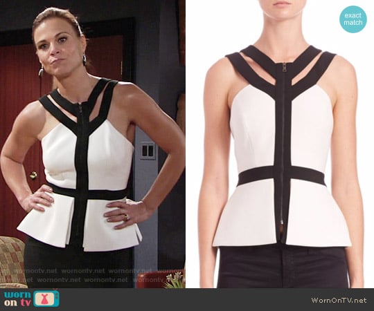 Bcbgmaxazria Jenson Top worn by Phyllis Newman (Gina Tognoni) on The Young and the Restless