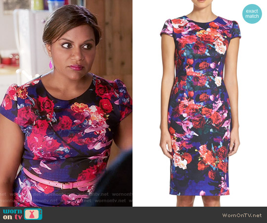WornOnTV Mindy s Floral Capped Sleeve Dress On The Mindy Project WornOnTV Mindy s Floral Capped Sleeve Dress On The Mindy Project