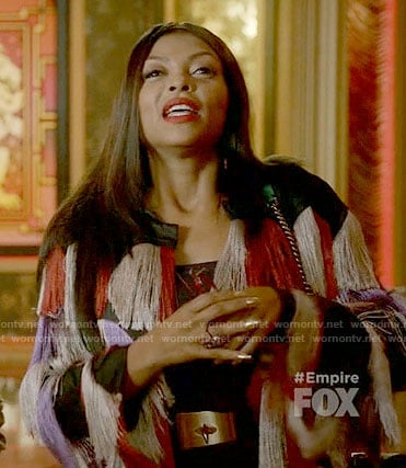 Cookie's fringed coat on Empire