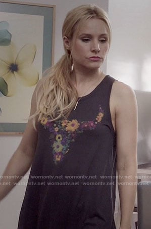 Eleanor’s floral bull tank on The Good Place