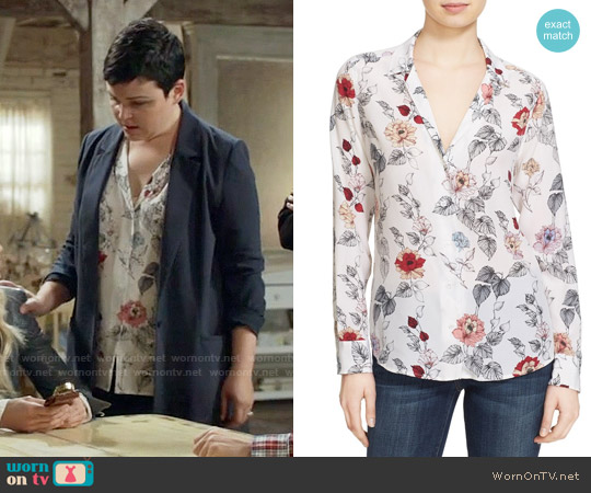 Equipment Adalyn Floral Blouse worn by Mary Margaret (Ginnifer Goodwin) on Once Upon A Time