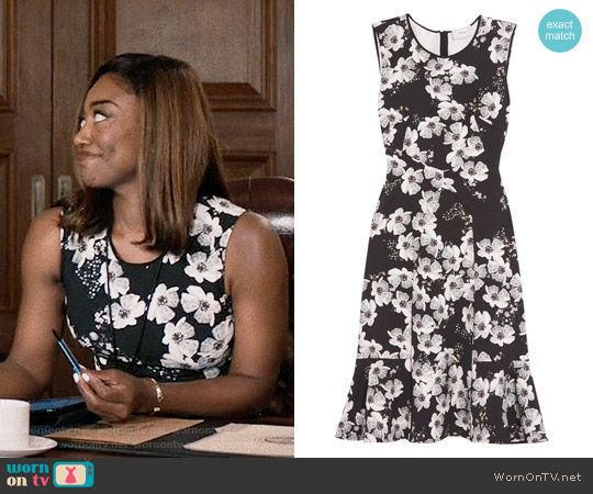 Erdem Jana Floral Dress worn by Daisy Grant (Patina Miller) on Madam Secretary