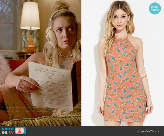 WornOnTV: Chanel 3’s pineapple print dress on Scream Queens | Billie ...