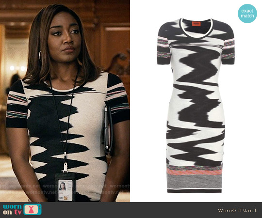 Missoni Knitted Wool Dress worn by Daisy Grant (Patina Miller) on Madam Secretary