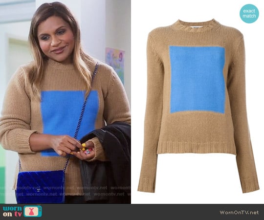 MSGM Graphic Print Jumper worn by Mindy Lahiri (Mindy Kaling) on The Mindy Project