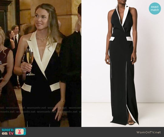 WornOnTV Liza s black and white tuxedo gown on Younger Sutton