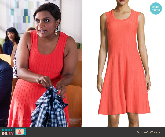 WornOnTV: Mindy’s red ribbed dress on The Mindy Project | Mindy Kaling ...