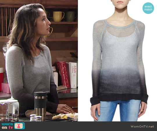 Rag & Bone Odette Ombre Pullover Sweater worn by Lily Winters (Christel Khalil) on The Young and the Restless