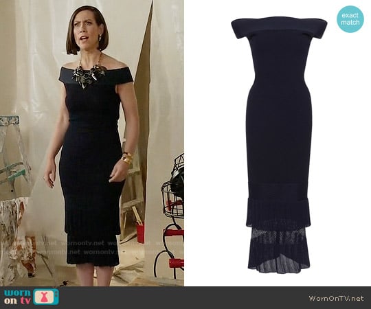 Roland Mouret Amery Dress worn by Diana Trout (Miriam Shor) on Younger