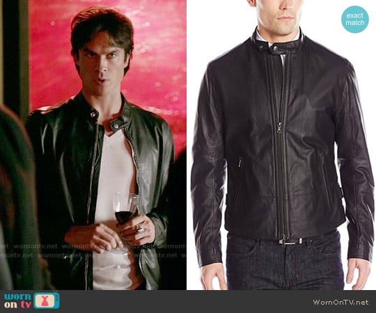 Vampire Diaries Stefan Salvatore Black Leather Jacket