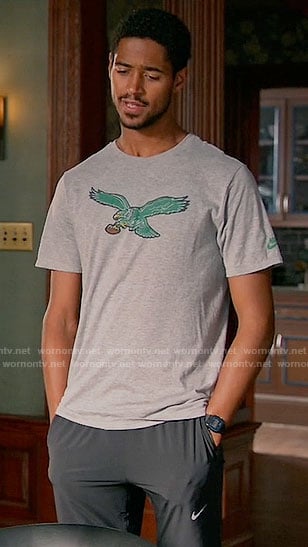 Wes's Eagles tee on How to Get Away with Murder