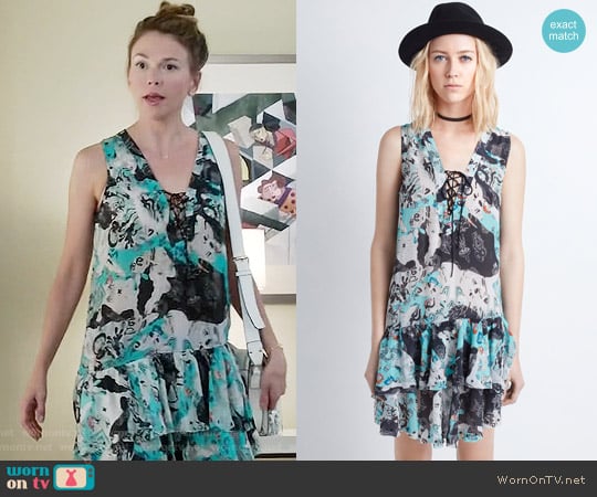 Zadig & Voltaire 'Rory' Print Dress worn by Liza Miller (Sutton Foster) on Younger