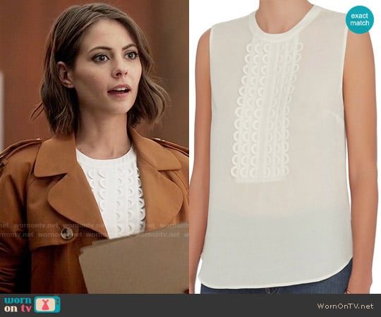 ALC Silvia Top worn by Thea Queen on The Flash