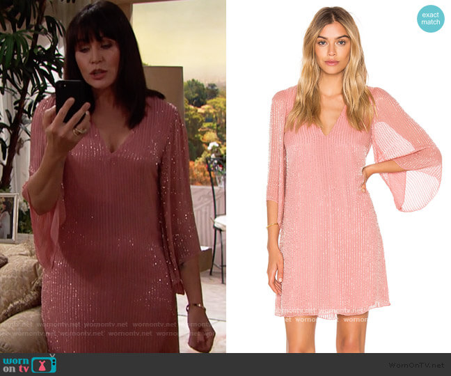 Alice & Olivia Tammin Dress worn by Quinn Fuller (Rena Sofer) on The Bold and the Beautiful