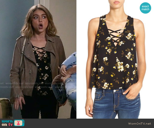 Chloe & Katie Floral Print Swing Tank worn by Haley Dunphy (Sarah Hyland) on Modern Family