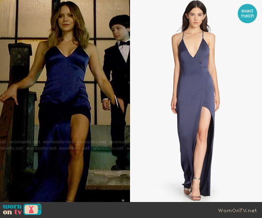 Halston Heritage Satin Slip Gown worn by Paige Dineen (Katharine McPhee) on Scorpion