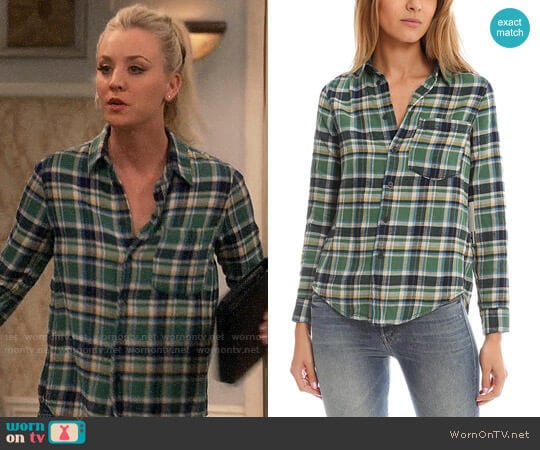 Mother Breezy Foxy Button Down worn by Penny Hofstadter (Kaley Cuoco) on The Big Bang Theory