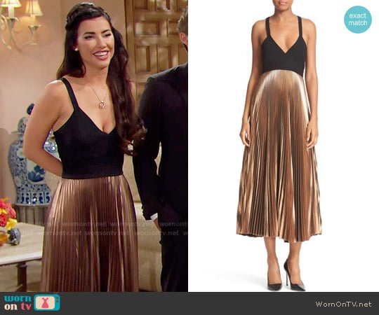 ALC Alba Dress worn by Steffy Forrester (Jacqueline MacInnes Wood) on The Bold and the Beautiful