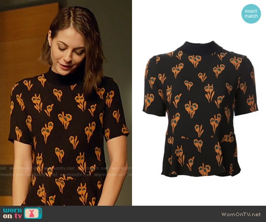 ALC Bailie Top worn by Thea Queen (Willa Holland) on Arrow