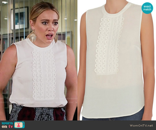 ALC Silvia Top worn by Kelsey Peters (Hilary Duff) on Younger