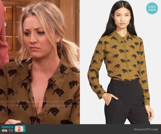 ALC Song Blouse worn by Penny Hofstadter (Kaley Cuoco) on The Big Bang Theory