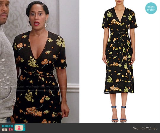 ALC Stephanie Dress worn by Rainbow Johnson (Tracee Ellis Ross) on Black-ish