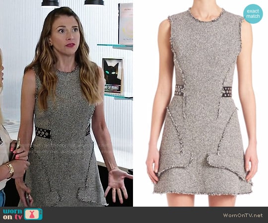 Alexander Wang Grommet-Belt Peplum Dress worn by Liza Miller (Sutton Foster) on Younger