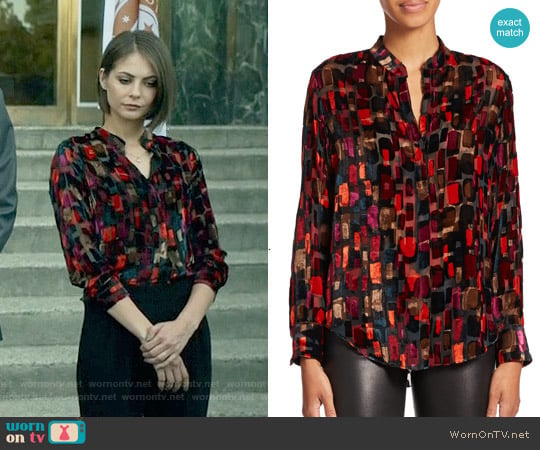 Alice & Olivia 'Eloise' Blouse worn by Thea Queen (Willa Holland) on Arrow