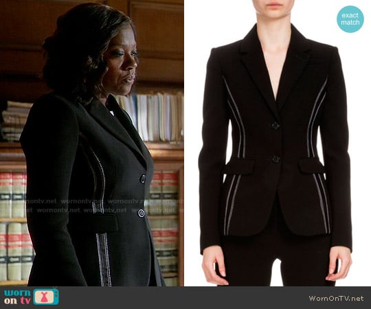 Altuzarra Fenice Jacket worn by Annalise Keating (Viola Davis) on How to Get Away with Murder