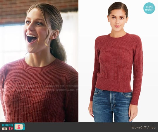 WornOnTV: Kara’s red textured sweater on Supergirl | Melissa Benoist ...