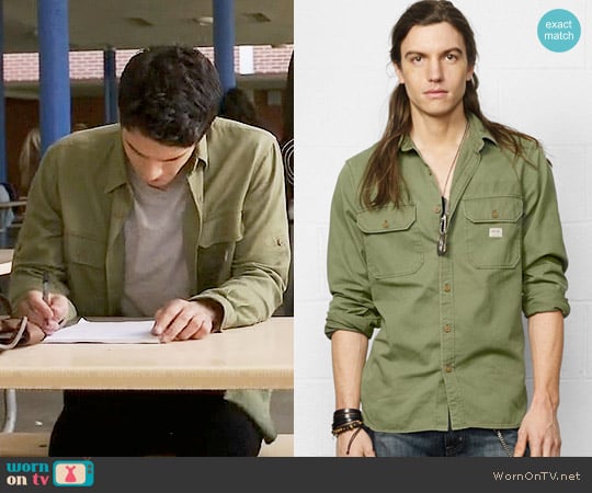 Ralph Lauren Denim & Supply Military-Inspired Sport Shirt worn by Scott McCall (Tyler Posey) on Teen Wolf