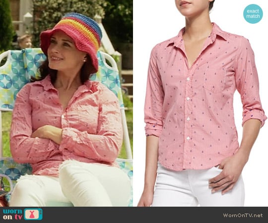 Frank & Eileen Barry Anchor Check Shirt worn by Rory Gilmore (Alexis Bledel) on Gilmore Girls