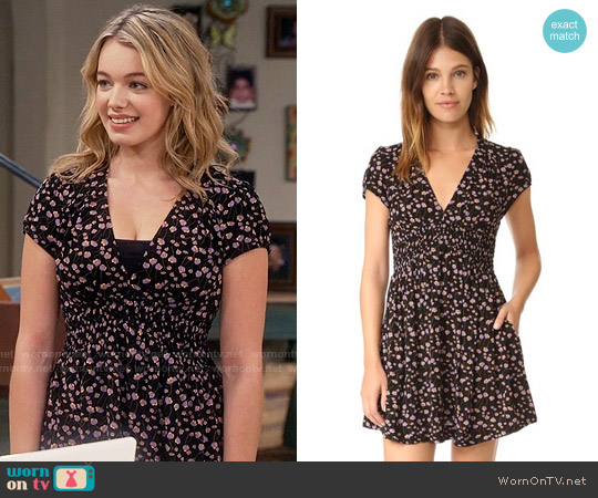 Free People Pretty Baby Dress worn by Violet Plunkett (Sadie Calvano) on Mom