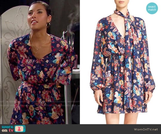 WornOnTV: Sasha’s floral wrap dress on The Bold and the Beautiful ...