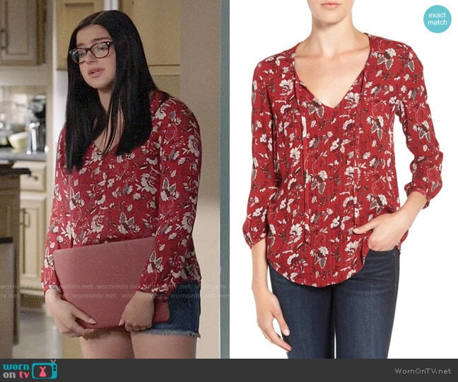 Hinge Peasant Blouse worn by Alex Dunphy (Ariel Winter) on Modern Family