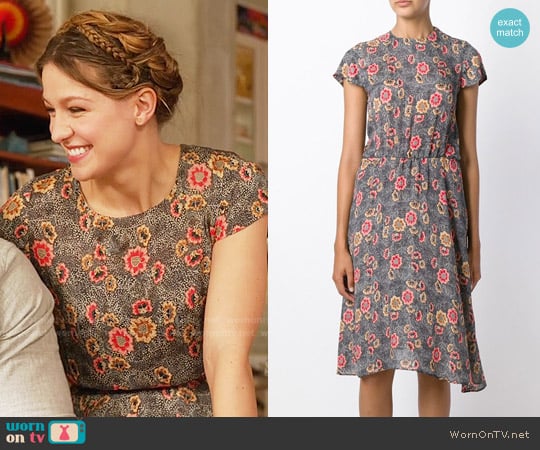 Etoile Isabel Marant Saky Dress worn by Kara Danvers (Melissa Benoist) on Supergirl