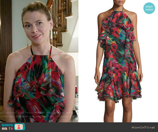 Jason Wu Silk Chiffon Halter Dress worn by Liza Miller (Sutton Foster) on Younger