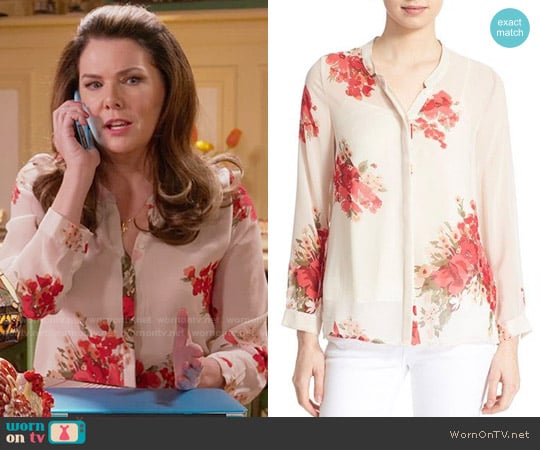 Joie 'Devitri' Silk Shirt worn by Lorelai Gilmore (Lauren Graham) on Gilmore Girls