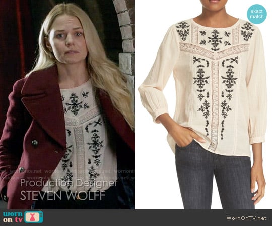 Joie Oakes Blouse worn by Emma Swan (Jennifer Morrison) on Once Upon A Time