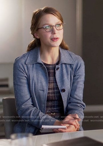 Kara's chambray coat on Supergirl