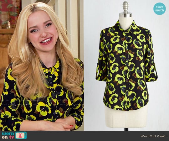 ModCloth Juxtapose and Cons Top worn by Liv Rooney (Dove Cameron) on Liv and Maddie