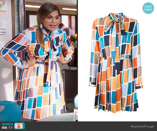 MSGM Pleated Skirt Dress worn by Mindy Lahiri (Mindy Kaling) on The Mindy Project